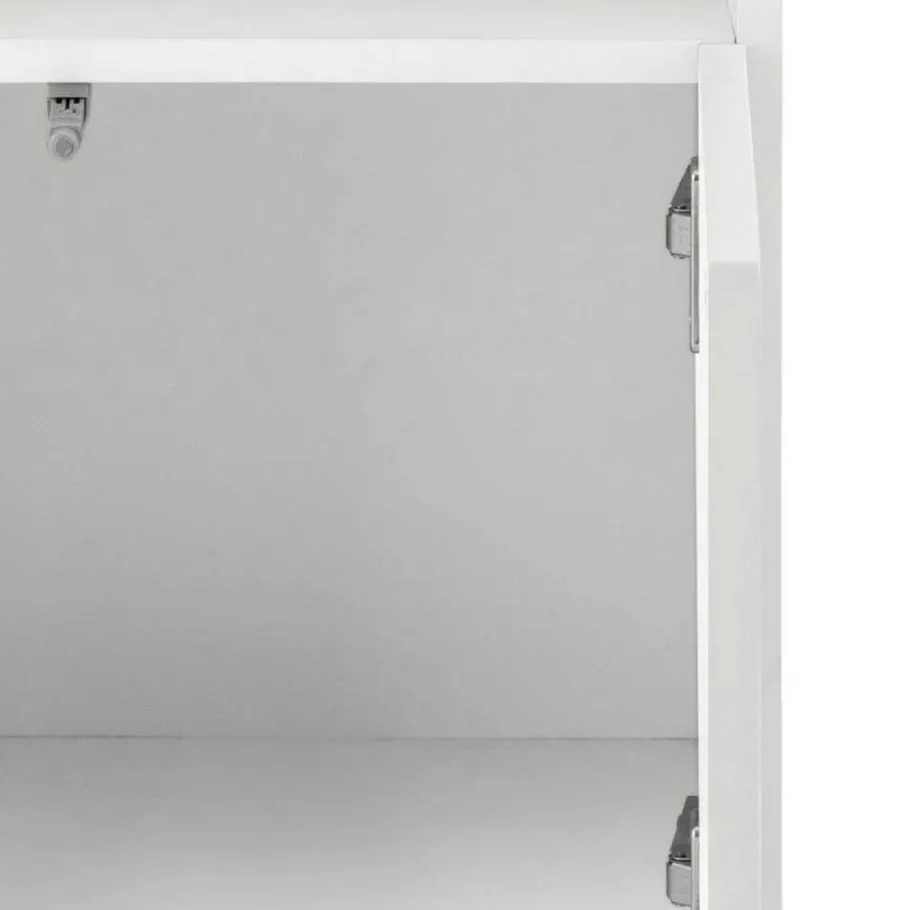 Hot Wohnen Badezimmer Unterschrank in Weiß mit Wildeiche - Speccia