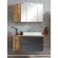 Outlet Wohnen Badezimmer Waschplatz 105 cm breit - Jambi I (zweiteilig)