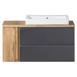 Outlet Wohnen Badezimmer Waschplatz 105 cm breit - Jambi I (zweiteilig)
