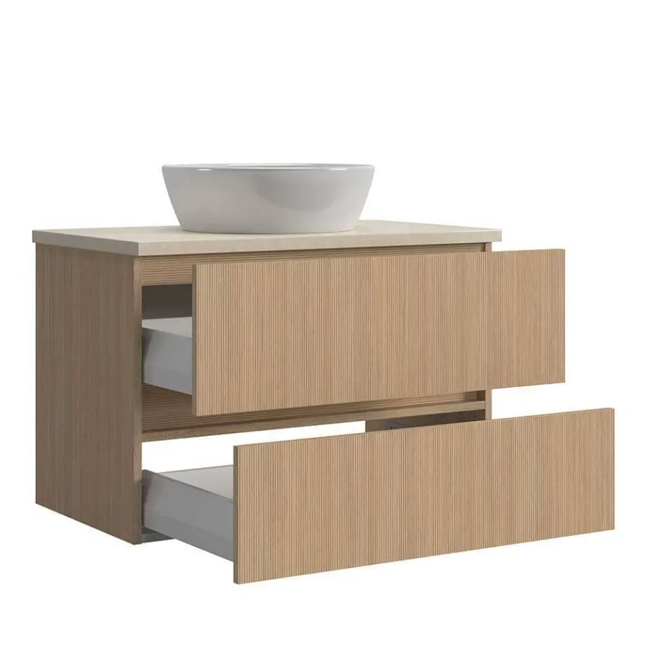 Discount Wohnen Badezimmer Waschplatz und Stauraum - Vibulam (dreiteilig)