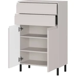New Wohnen Badezimmer-Kommode in Hellgrau - Dadra