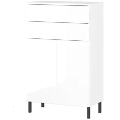 Clearance Wohnen Badezimmer-Kommode in Weiß Hochglanz - Loeesa