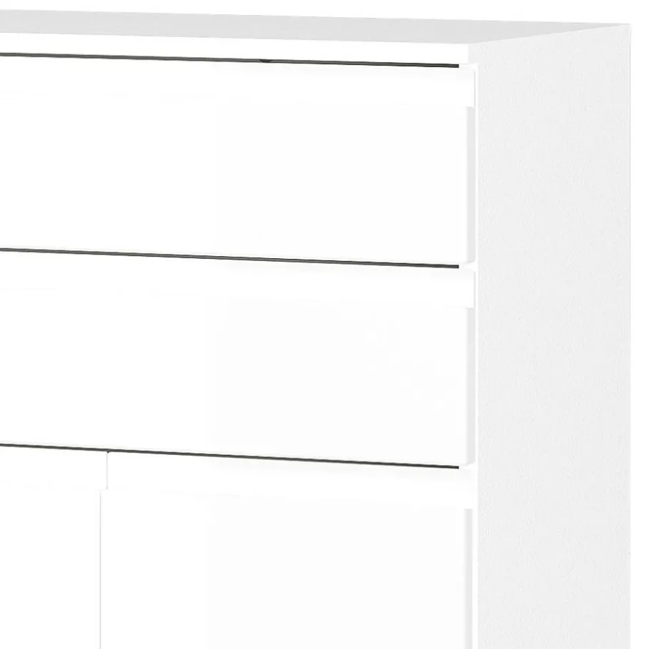 Clearance Wohnen Badezimmer-Kommode in Weiß Hochglanz - Loeesa