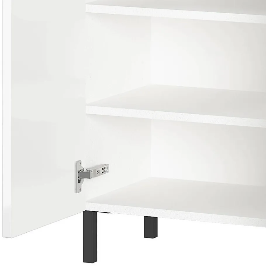 Clearance Wohnen Badezimmer-Kommode in Weiß Hochglanz - Loeesa