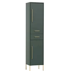 Hot Wohnen Badezimmermöbel in Dunkelgrün & Gold - Aqua (dreiteilig)