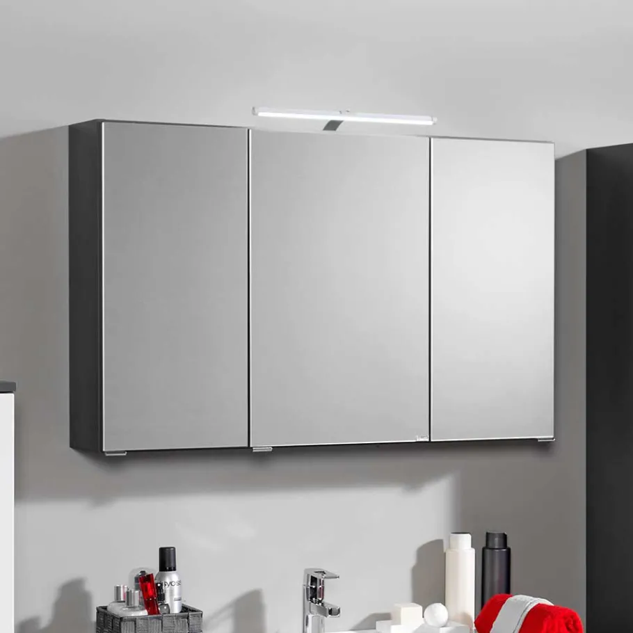 Discount Wohnen Badezimmermöbel Set Tiamos in Weiß Hochglanz (vierteilig)
