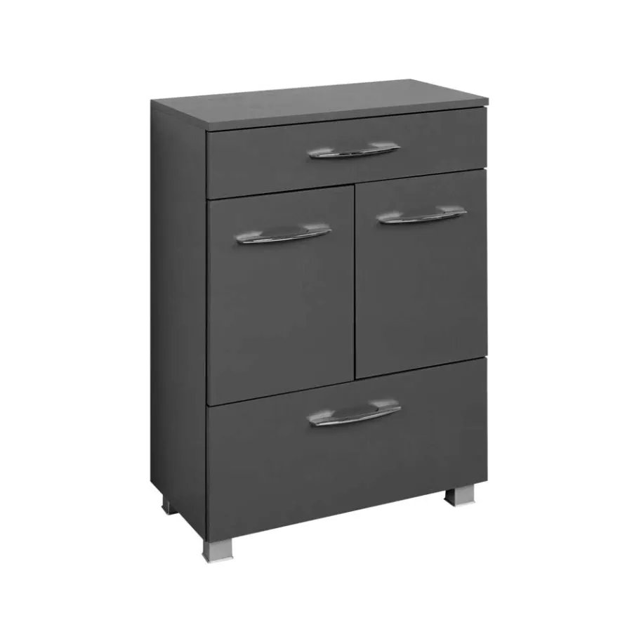 New Wohnen Badezimmerunterschrank in Grau - Juventuda