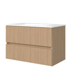 Outlet Wohnen Badmöbel Block Einzelmöbel Set - Leitha (fünfteilig)
