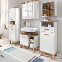 Discount Wohnen Badmöbel Block im Skandi Design - Utiona (fünfteilig)