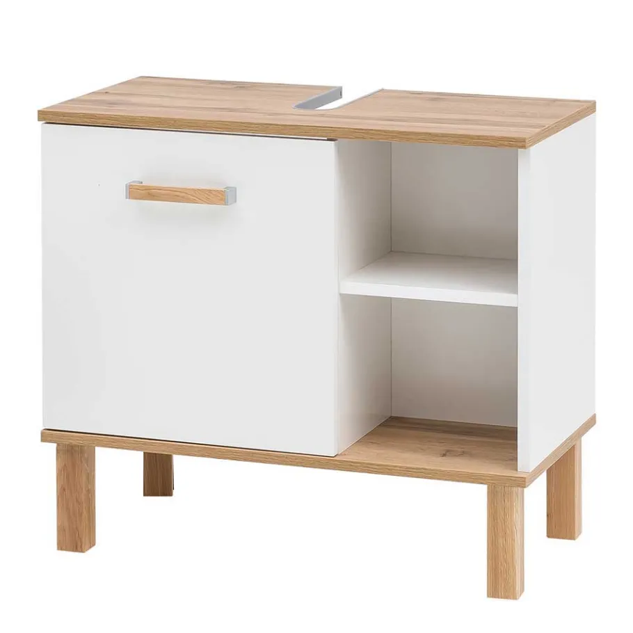 Discount Wohnen Badmöbel Block im Skandi Design - Utiona (fünfteilig)