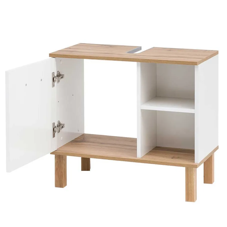 Discount Wohnen Badmöbel Block im Skandi Design - Utiona (fünfteilig)