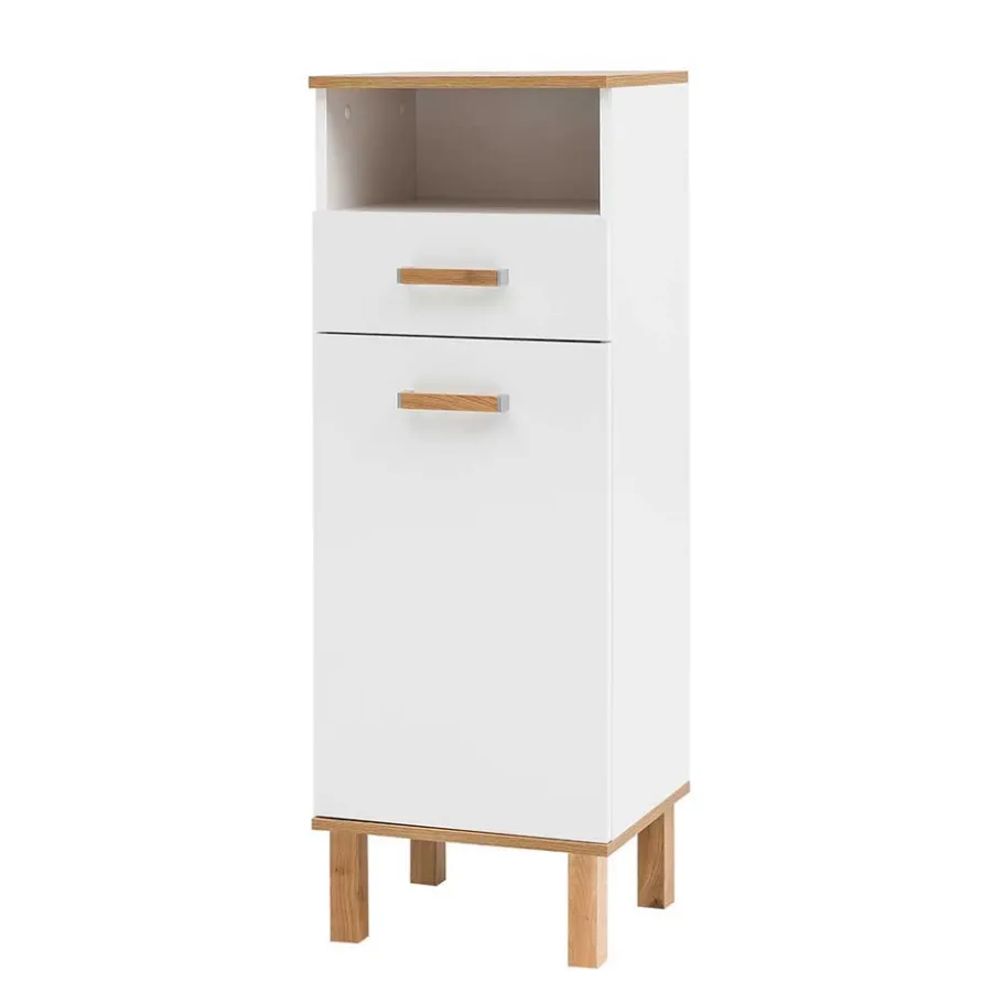 Discount Wohnen Badmöbel Block im Skandi Design - Utiona (fünfteilig)