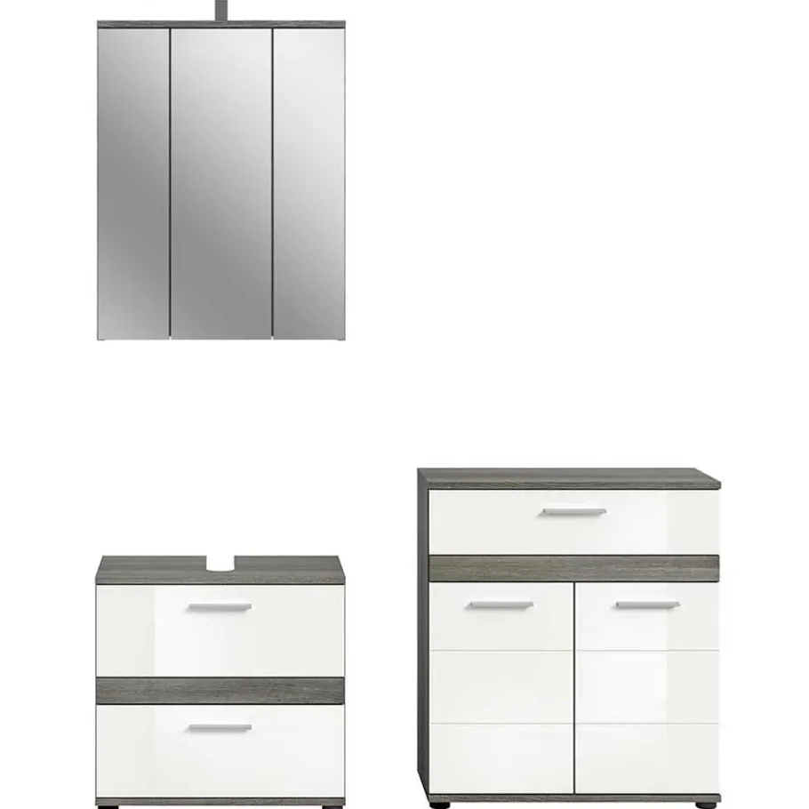 Wohnen Badmöbel Kombination modern - Chapan (dreiteilig)