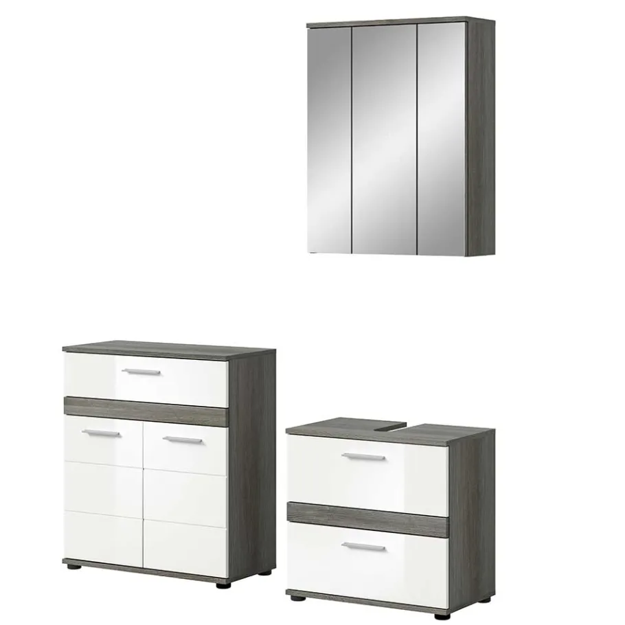 Wohnen Badmöbel Kombination modern - Chapan (dreiteilig)