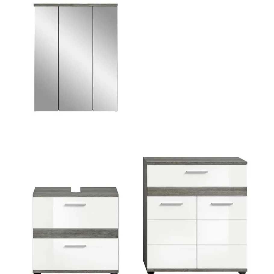Wohnen Badmöbel Kombination modern - Chapan (dreiteilig)