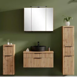 Clearance Wohnen Badmöbel Set im Modernen Stil - Crystoga (vierteilig)