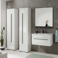 Clearance Wohnen Badmöbel Set mit 2x Hochschrank - Ingmesan (vierteilig)