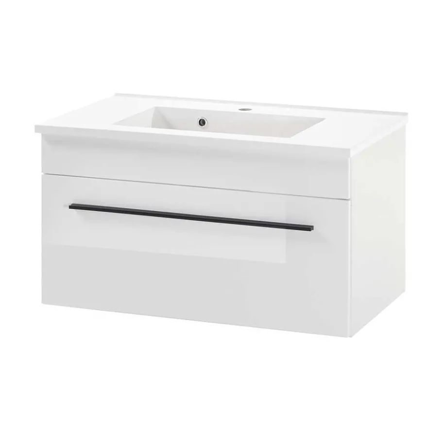 Clearance Wohnen Badmöbel Set mit 2x Hochschrank - Ingmesan (vierteilig)