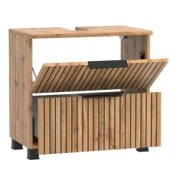 Discount Wohnen Badmöbel Waschtisch Kombi mit LED Spiegel - Crystoga (zweiteilig)