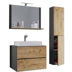 Discount Wohnen Badmöbel-Kombination für Wandmontage - Effect (dreiteilig)