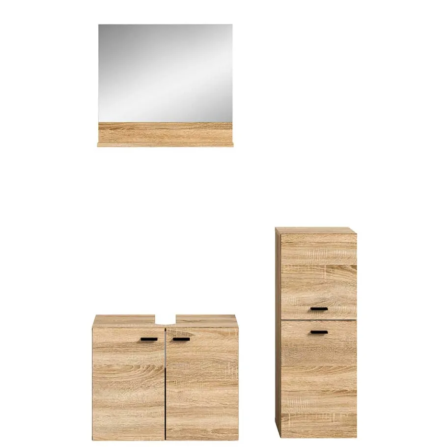 Best Wohnen Badmöbel-Set in Sonoma-Eiche - Hoxtona (dreiteilig)