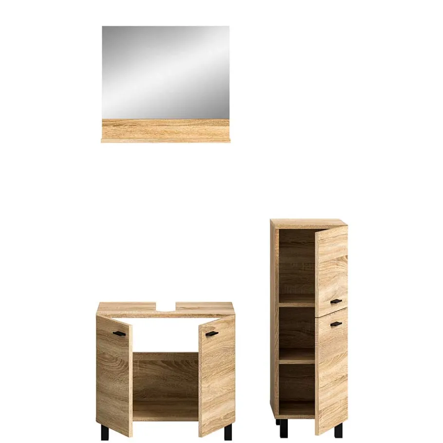 Best Wohnen Badmöbel-Set in Sonoma-Eiche - Hoxtona (dreiteilig)