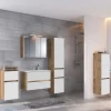 Outlet Wohnen Badschrank Set komplett - Maklesa (fünfteilig)