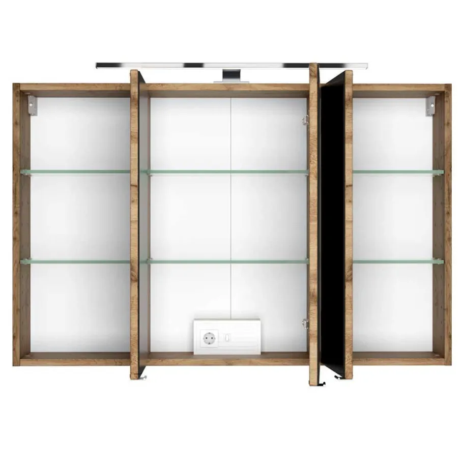 Outlet Wohnen Badschrank Set komplett - Maklesa (fünfteilig)