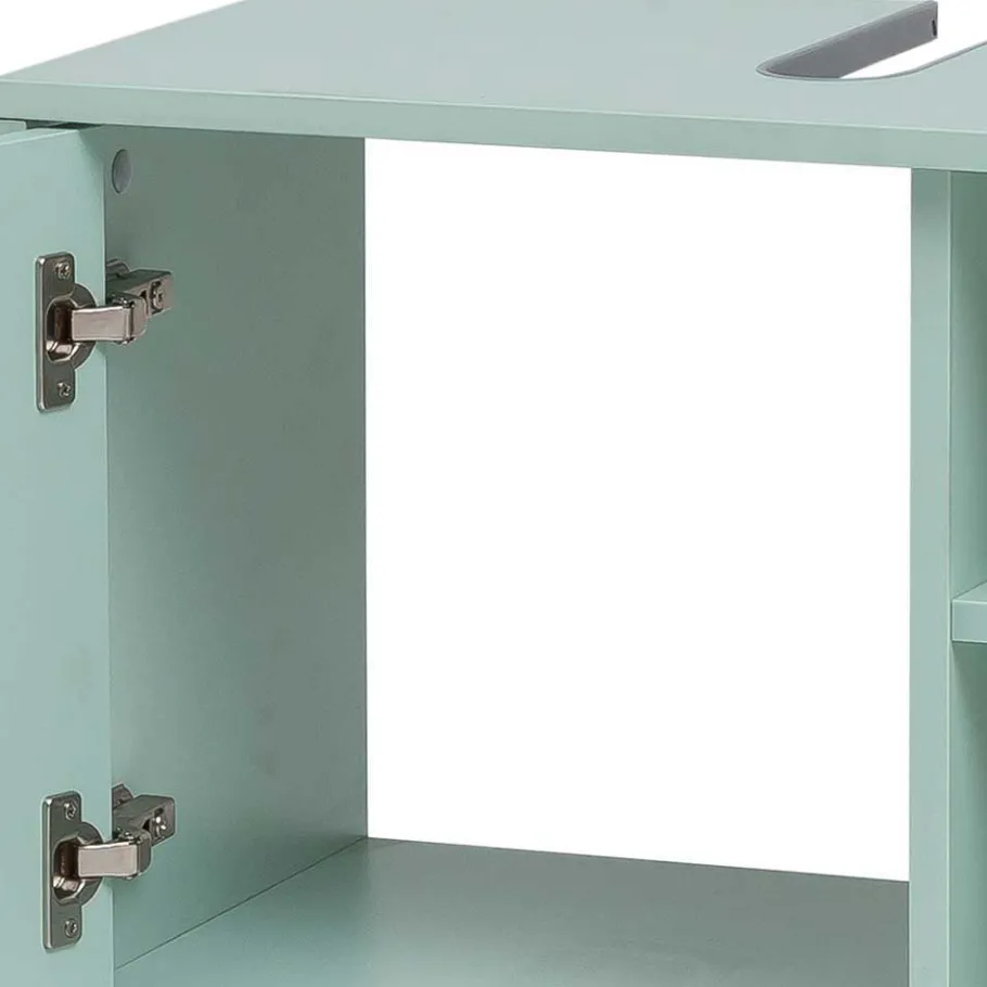 Sale Wohnen Badschränke in Mint Grün & Anthrazit - Esdrus (dreiteilig)