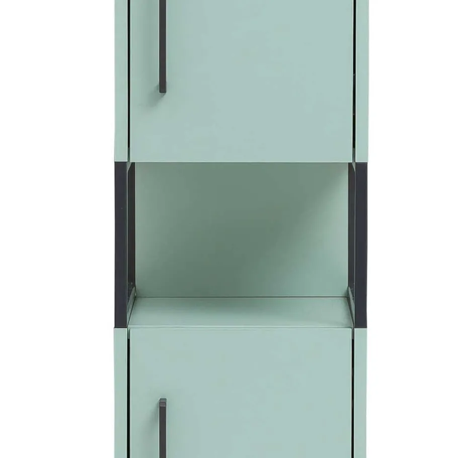 Sale Wohnen Badschränke in Mint Grün & Anthrazit - Esdrus (dreiteilig)