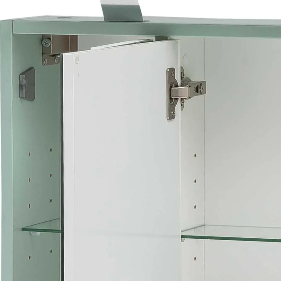 Sale Wohnen Badschränke in Mint Grün & Anthrazit - Esdrus (dreiteilig)