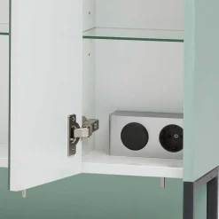 Sale Wohnen Badschränke in Mint Grün & Anthrazit - Esdrus (dreiteilig)