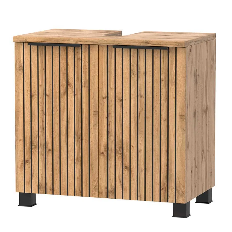 New Wohnen Badset Möbel-Kombination modern - Crystoga (vierteilig)