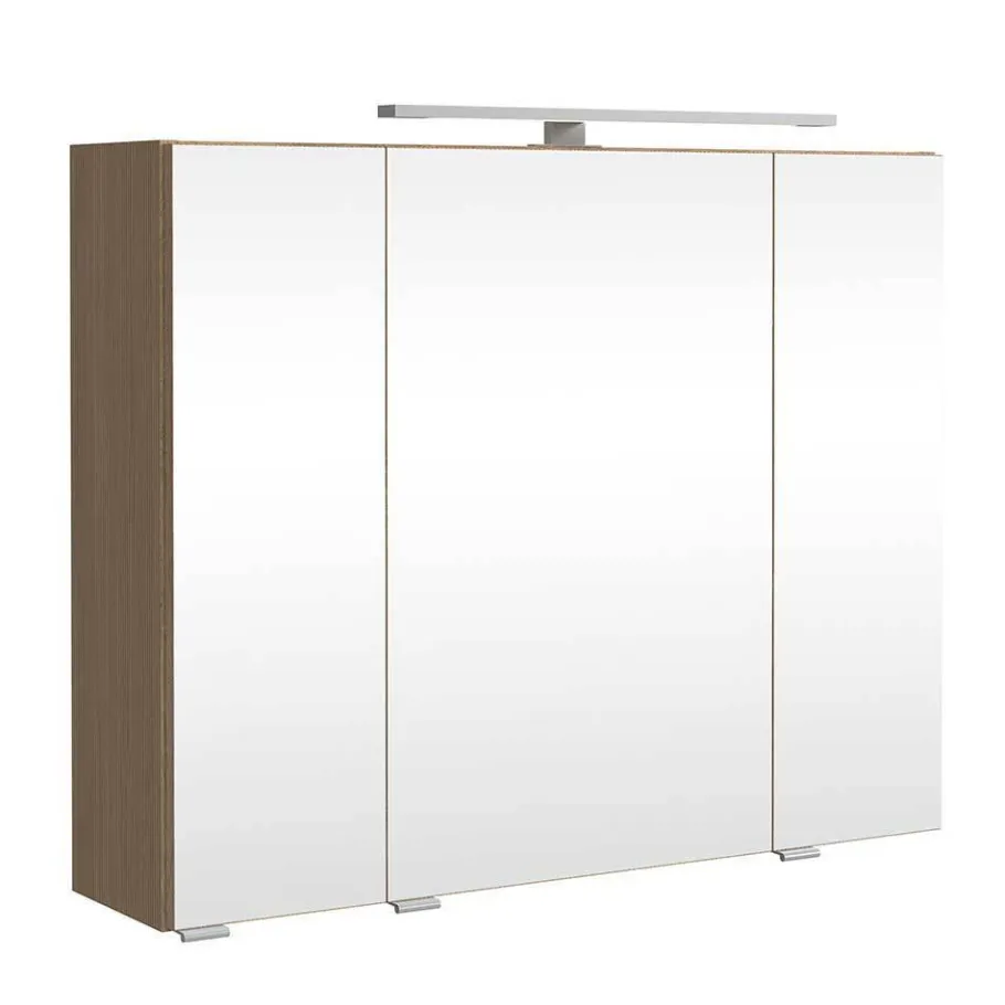 Wohnen Bad-Waschplatz mit Midischrank Set - Leitha (dreiteilig)