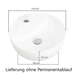Wohnen Bad-Waschplatz mit Midischrank Set - Leitha (dreiteilig)