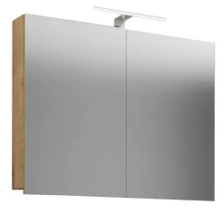 Outlet Wohnen Bad-Waschtisch & Spiegelschrank modern - Karin (zweiteilig)