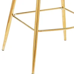 Online Wohnen Barhocker mit Muschel-Lehne in Beige - Grovossa (2er Set)