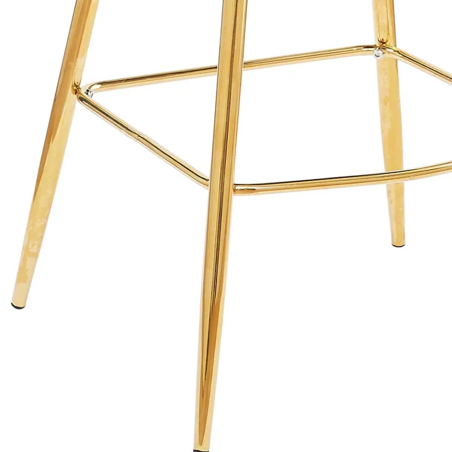 Online Wohnen Barhocker mit Muschel-Lehne in Beige - Grovossa (2er Set)