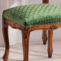Best Wohnen Barock Hocker gepolstert Agosto in Grün