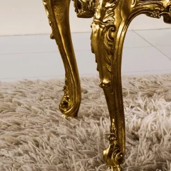 Online Wohnen Barock Wohnzimmertisch in Gold Eliah 108x57 cm