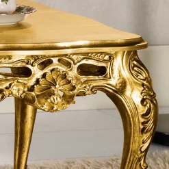 Online Wohnen Barock Wohnzimmertisch in Gold Eliah 108x57 cm