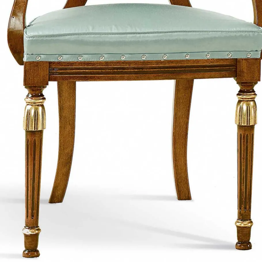 Best Wohnen Barockstuhl mit Armlehnen in Mint - Eracosta