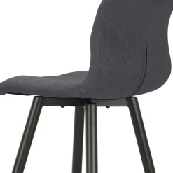 Outlet Wohnen Barstühle in Anthrazit Stoffbezug - Una (2er Set)