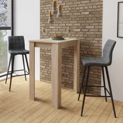 Outlet Wohnen Barstühle in Anthrazit Stoffbezug - Una (2er Set)