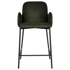 Clearance Wohnen Barstuhl aus Cord in Oliv Grün - Jenver (2er Set)