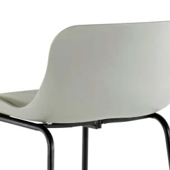 Wohnen Barstuhl in Grau und Schwarz - Cavanna (2er Set)