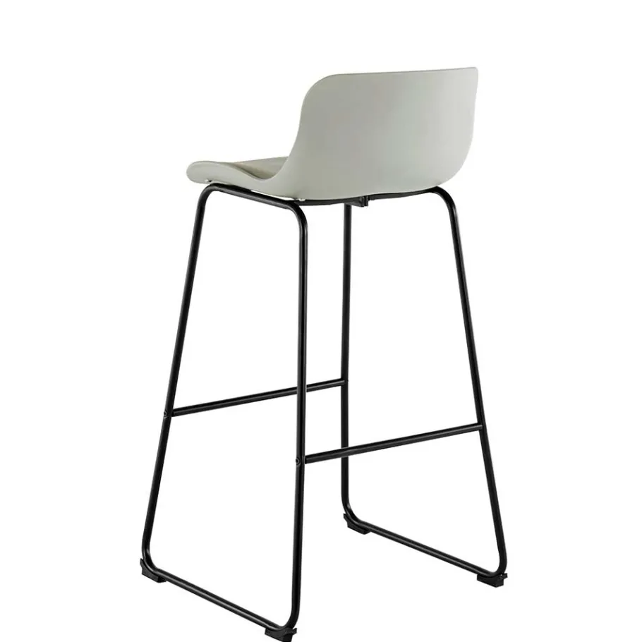 Wohnen Barstuhl in Grau und Schwarz - Cavanna (2er Set)