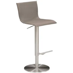 Hot Wohnen Barstuhl mit Ledersitz in Taupe - Tanko