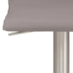 Hot Wohnen Barstuhl mit Ledersitz in Taupe - Tanko