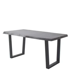 Clearance Wohnen Baumkanten Designtisch in Akazie Grau - Mars I